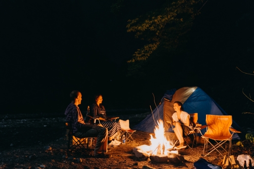 Wild camping in Okutama, Tokyo