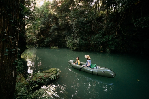Tokyo canoeing day trip in forest stream of Saitama