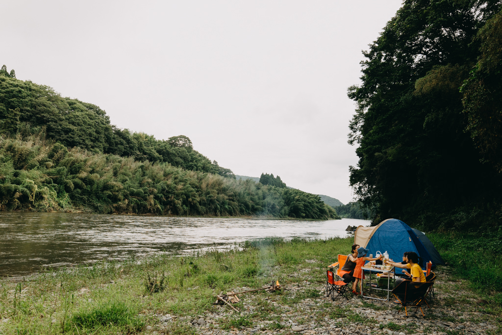 Wild camping from Tokyo - Nakagawa River