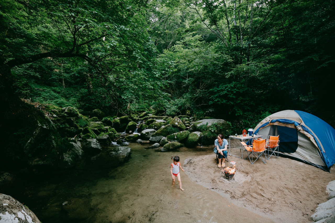 Wild camping weekend from Tokyo, Hananuki Gorge, Ibaraki