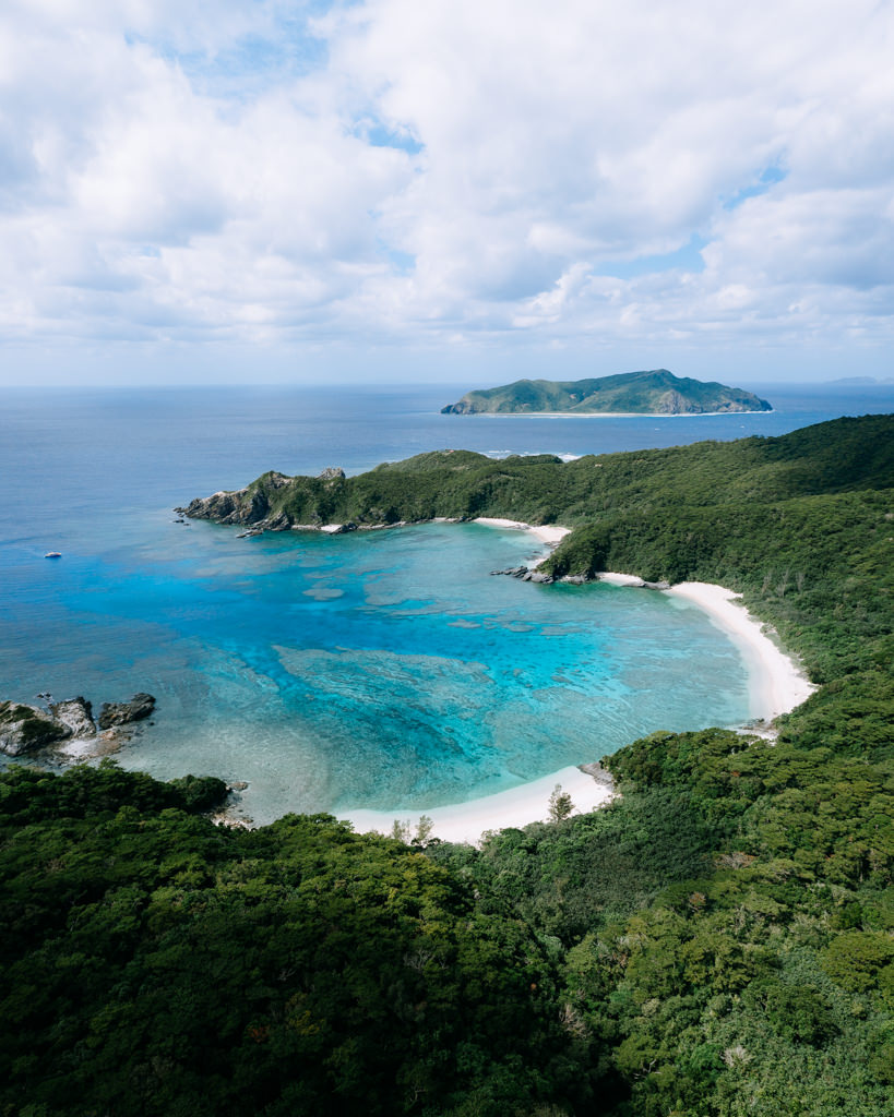 Secluded beach of Aka Island, Okinawa, Japan