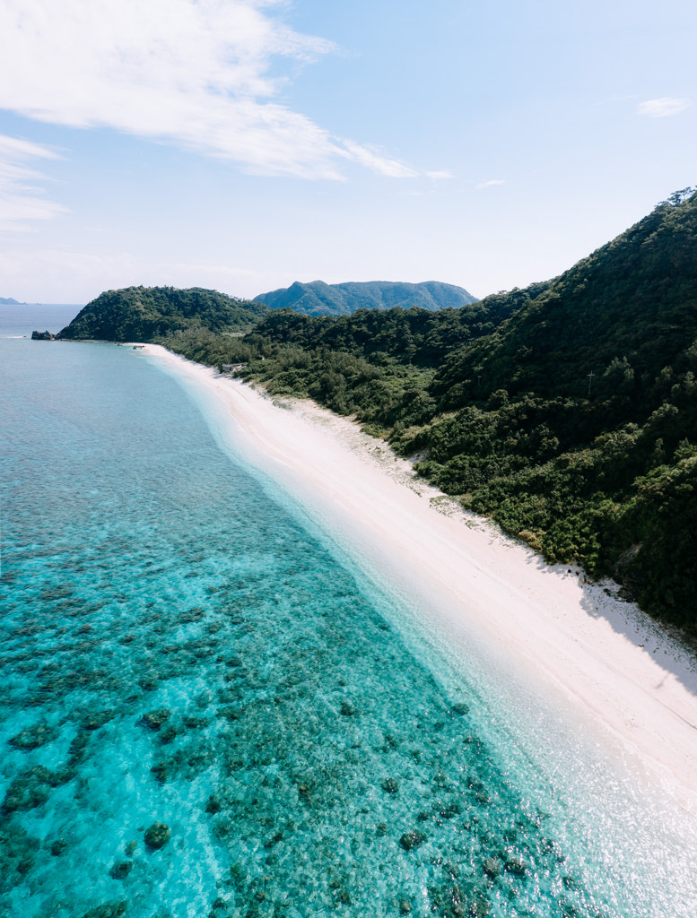 Idyllic tropical beach of Aka Island, Okinawa, Japan