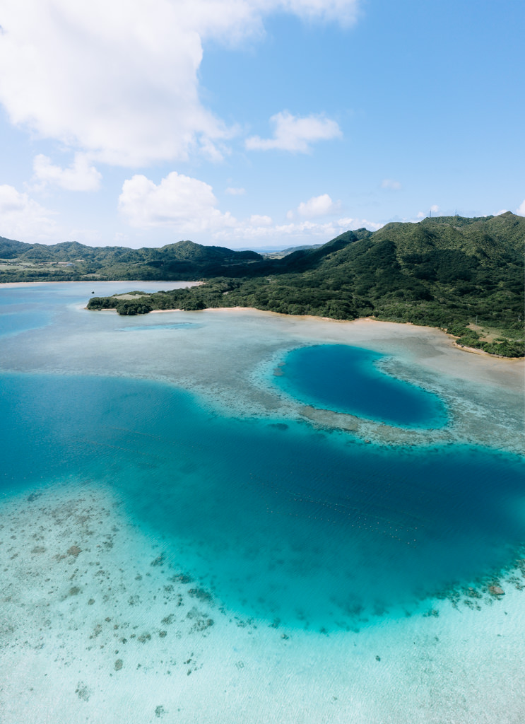Blue lagoon in tropical Japan, Iriomote-Ishigaki National Park, Okinawa