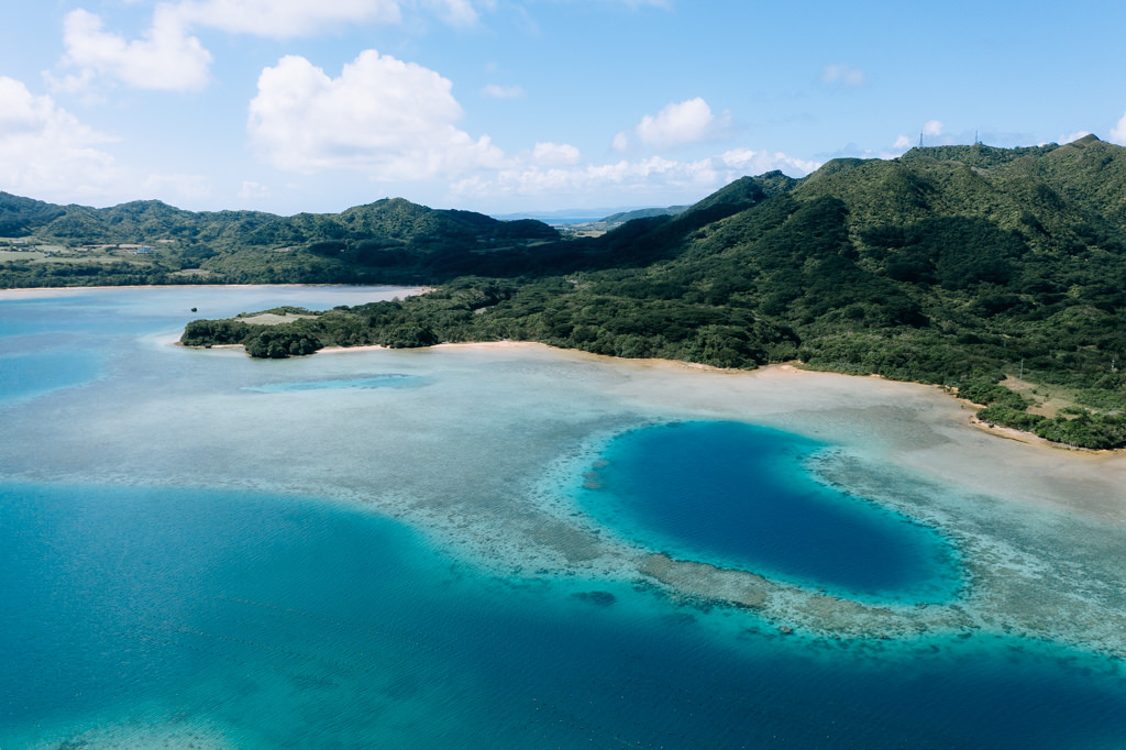 Tropical lagoon in southern Japan, Ishigaki Island of Yaeyama Islands, Okinawa