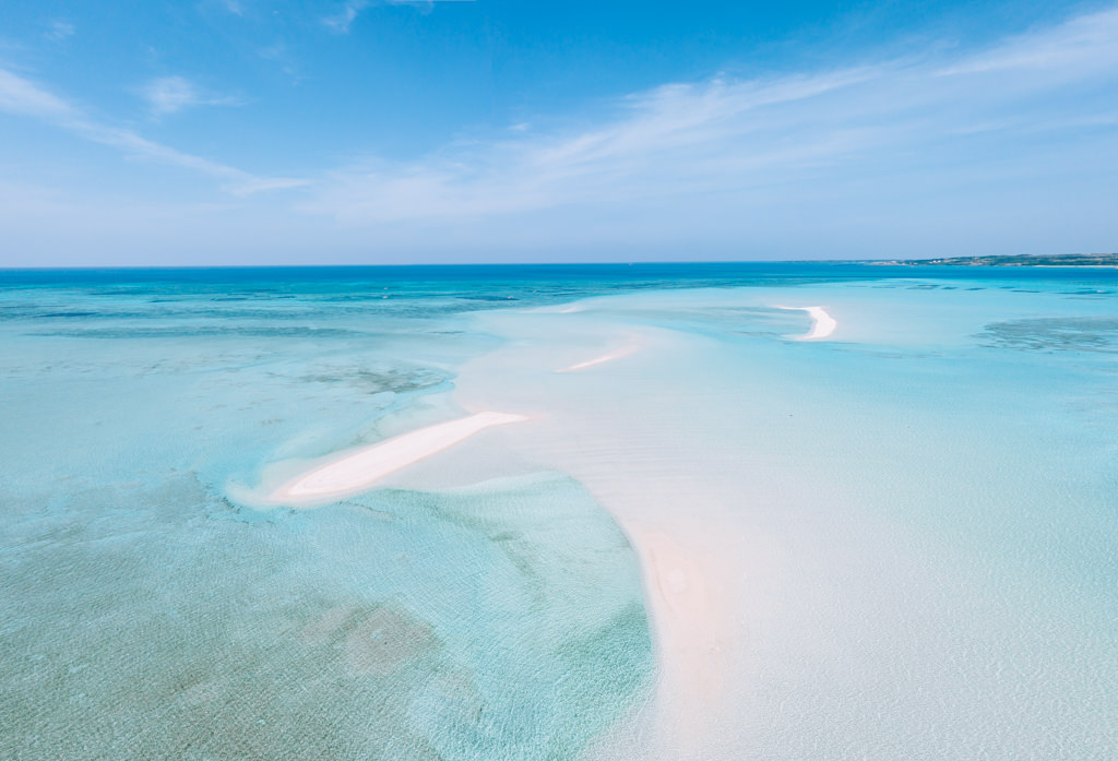 Coral cay, Miyako Islands, Okinawa, Japan