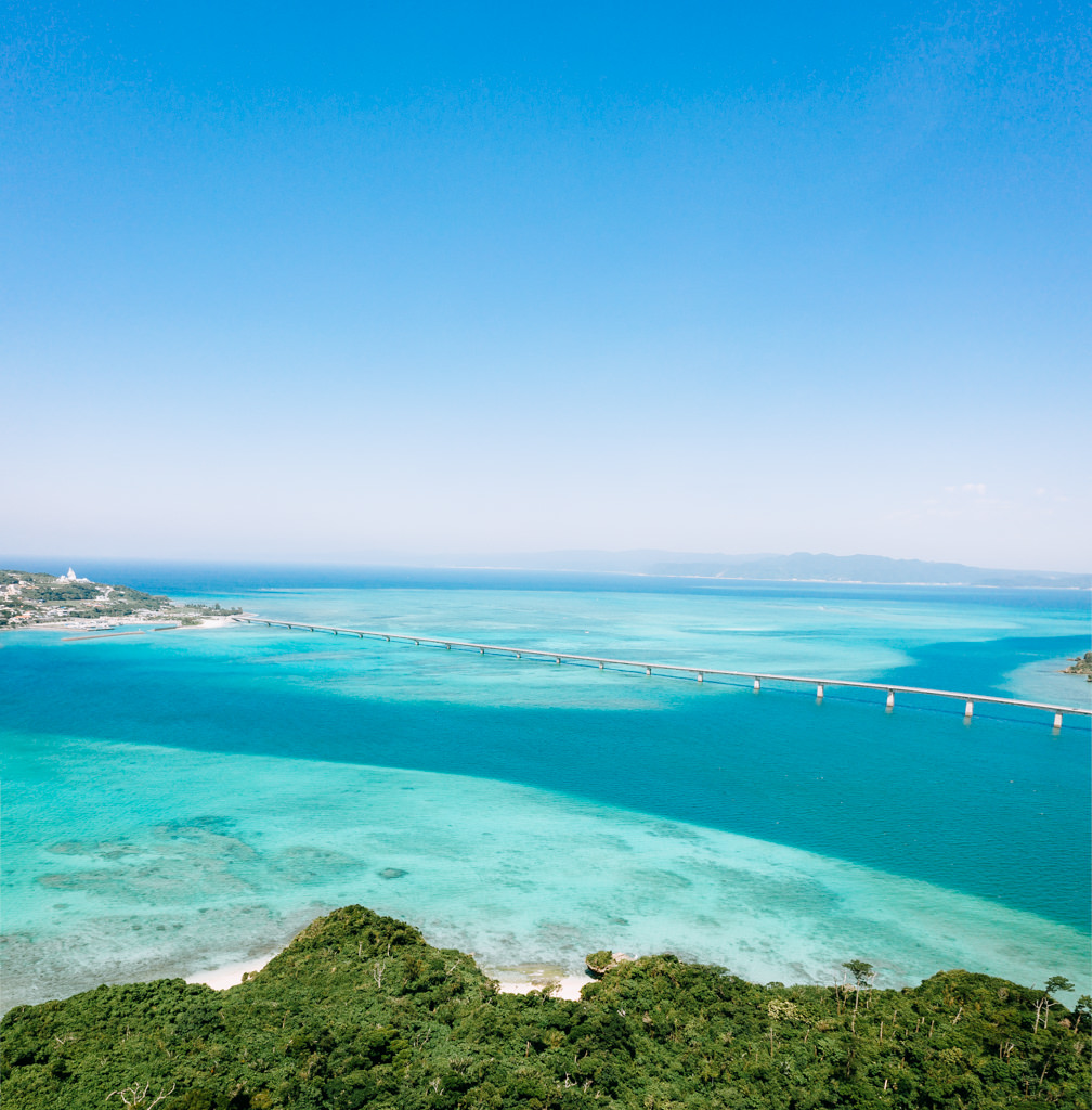 Okinawa blue tropical water