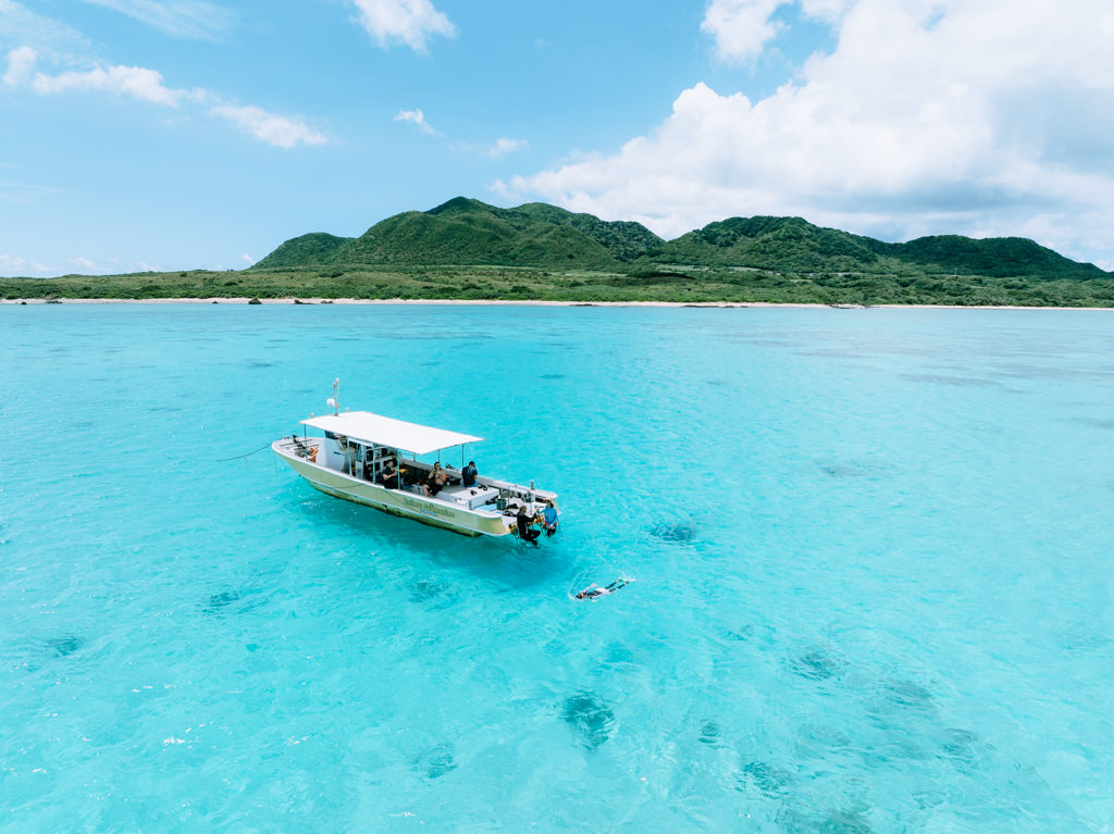 Boat snorkeling tour, Ishigaki Island, Okinawa, Japan