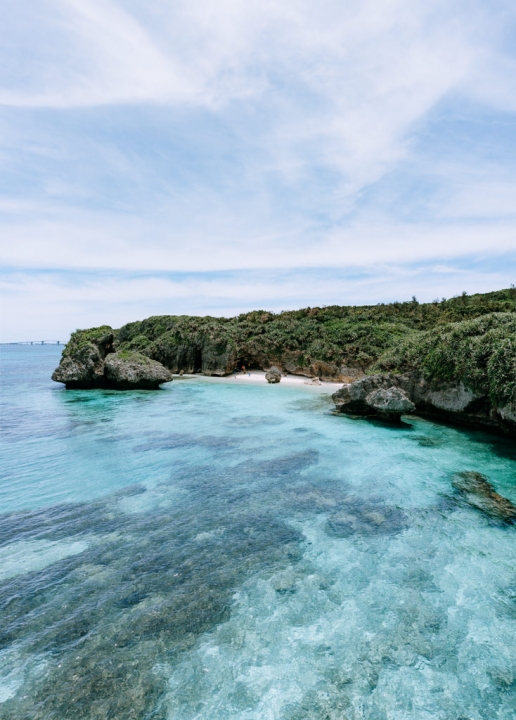 Secluded beach, Irabu Island of the Miyako Islands, Okinawa, Japan