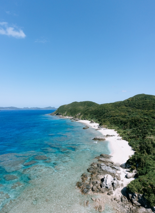 Secluded beach of southern Japan, Kerama Islands National Park, Okinawa