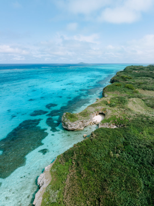 Idyllic secluded beach, Miyakojima, Okinawa, Japan