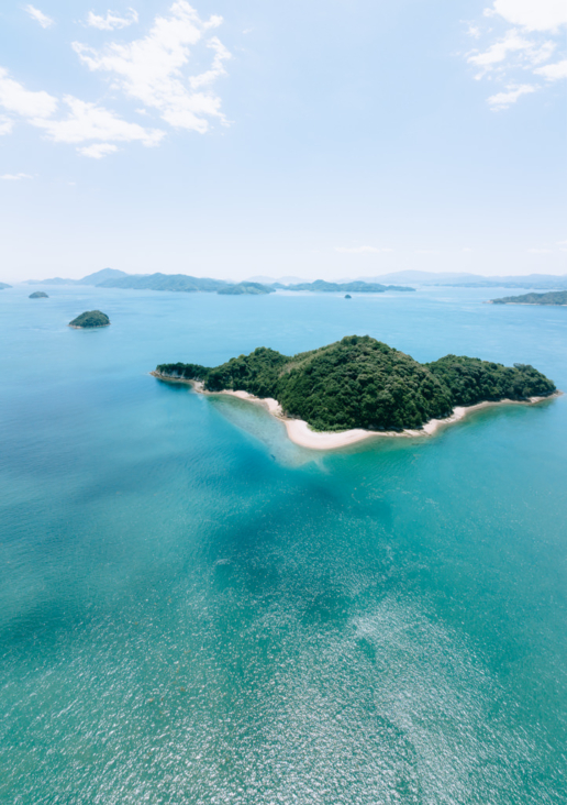 One of over 700 islands in Seto Inland Sea, Japan