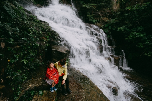 Made it to the top of jungle waterfall on Iriomote, Geta Falls, Okinawa, Japan