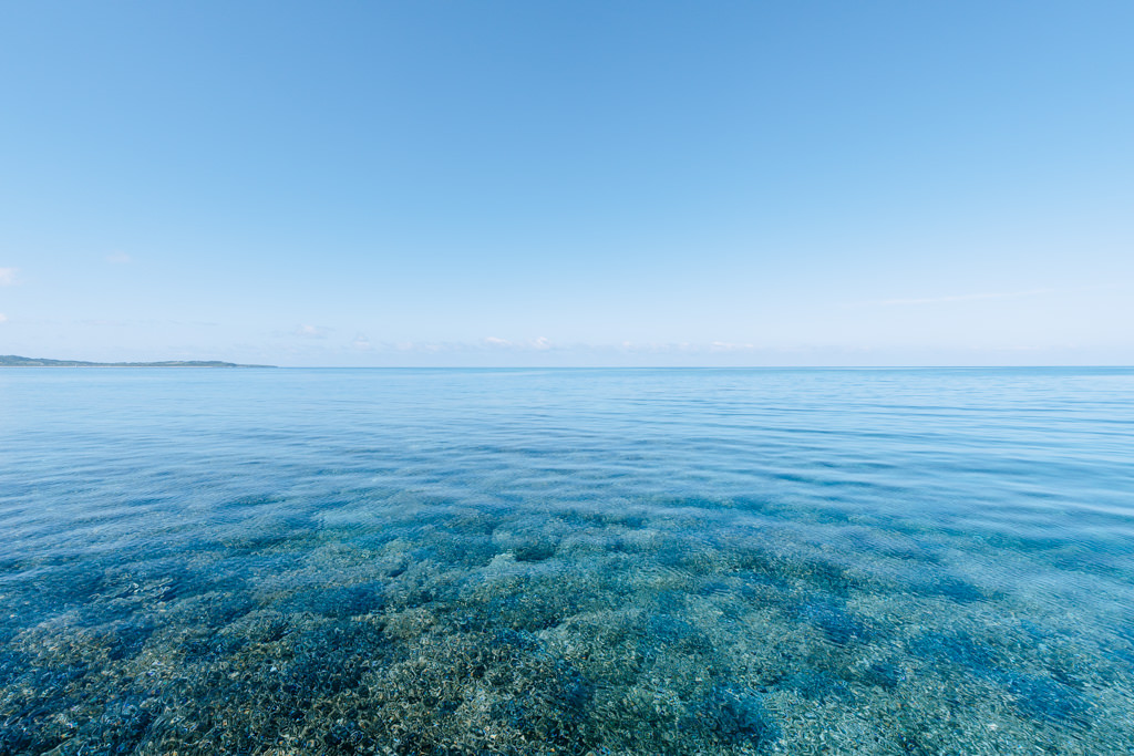 Tropical water with coral reef underneath, Yaeyama Islands, Okinawa, Japan