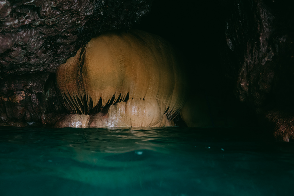 Boraga sea cave adventure, Miyako-jima Island, Okinawa, Japan