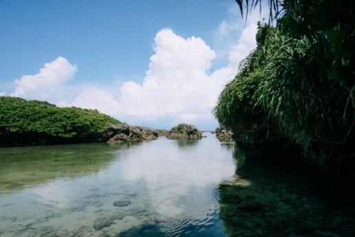 One of many lagoons, Kikaijima, Amami Islands, Kagoshima, Japan