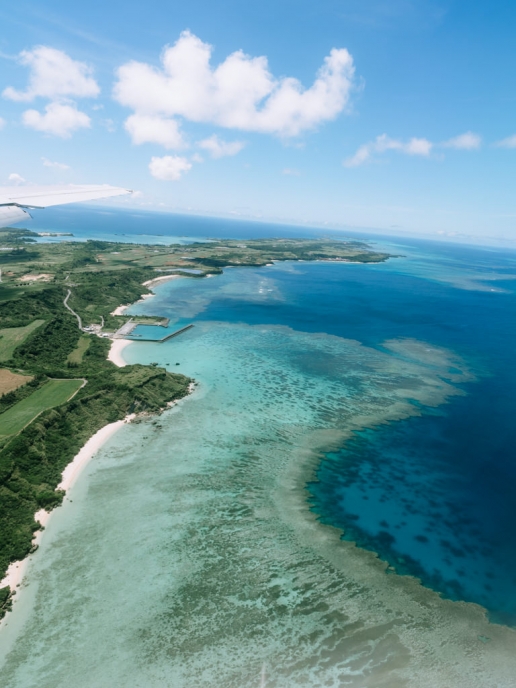 Fringing coral reef of Japan, Miyakojima Island, Okinawa
