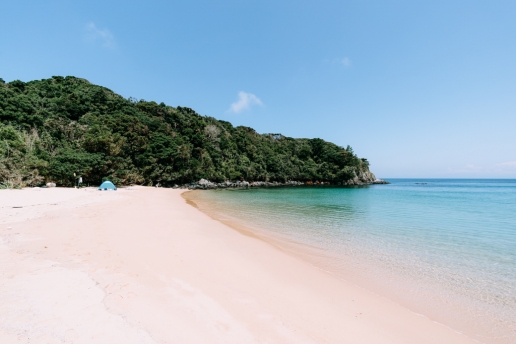 Beautiful secluded beach of Iki Island, Nagasaki, Japan