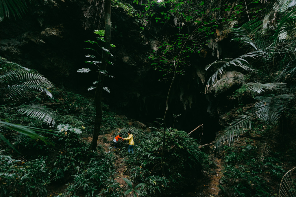 Jungle cave adventure, Iriomote Island, Okinawa, Japan