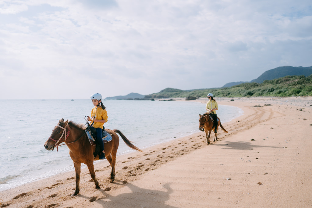 Horse riding on Ishigaki Island, Okinawa, Japan