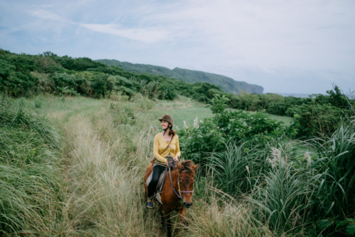 Horse riding on Yonaguni Island, Okinawa, Japan