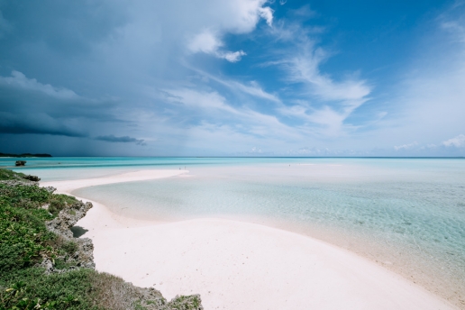 Idyllic tropical beach, Miyako Island, Okinawa, Japan