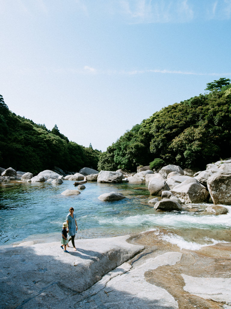 Yoggo Valley with nature's swimming pool, Yakushima, Japan