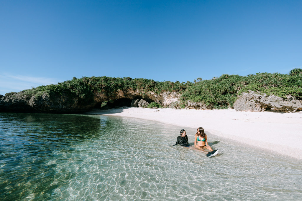 Secluded tropical beach, Miyako Island, Okinawa, Japan