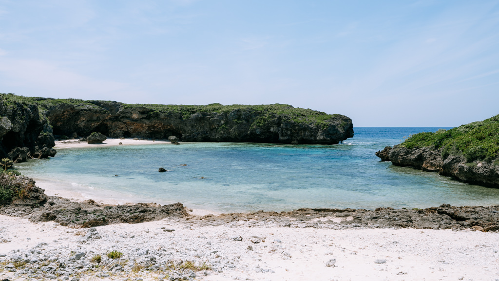 Secluded tropical beach, Shimoji Island of Miyako Islands, Okinawa, Japan