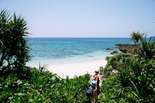 Secluded tropical beach, Miyako Island, Okinawa, Japan