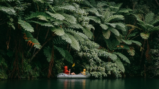 Rainforest river packrafting, Okinawa Main Island, Japan