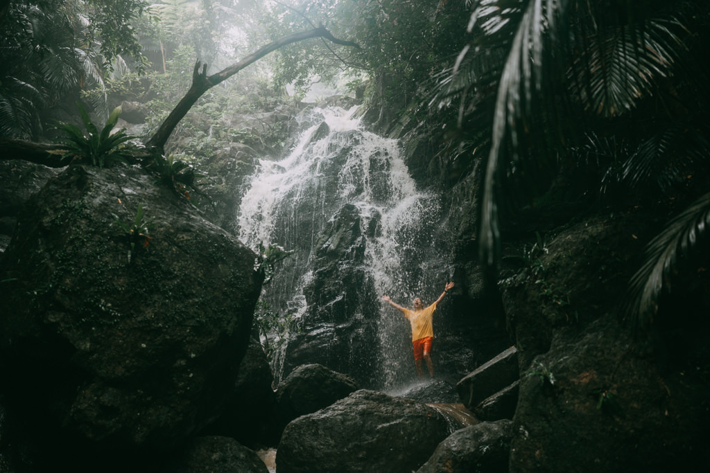 Jungle waterfall of Ishigaki Island, Okinawa, Japan