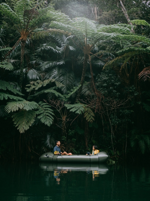 Jungle river packrafting, Okinawa Main Island, Japan