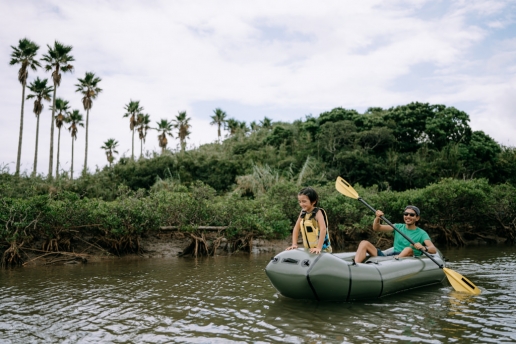 Mangrove river packrafting, Tanegashima Island, Kagoshima, Japan