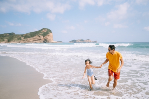 Surf beach on Tanegashima Island, Kagoshima, Japan