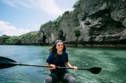 Tropical lagoon kayaking, Okinawa Main Island, Japan