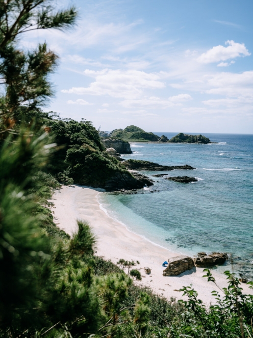 One of many deserted beaches of Okinawa, Japan