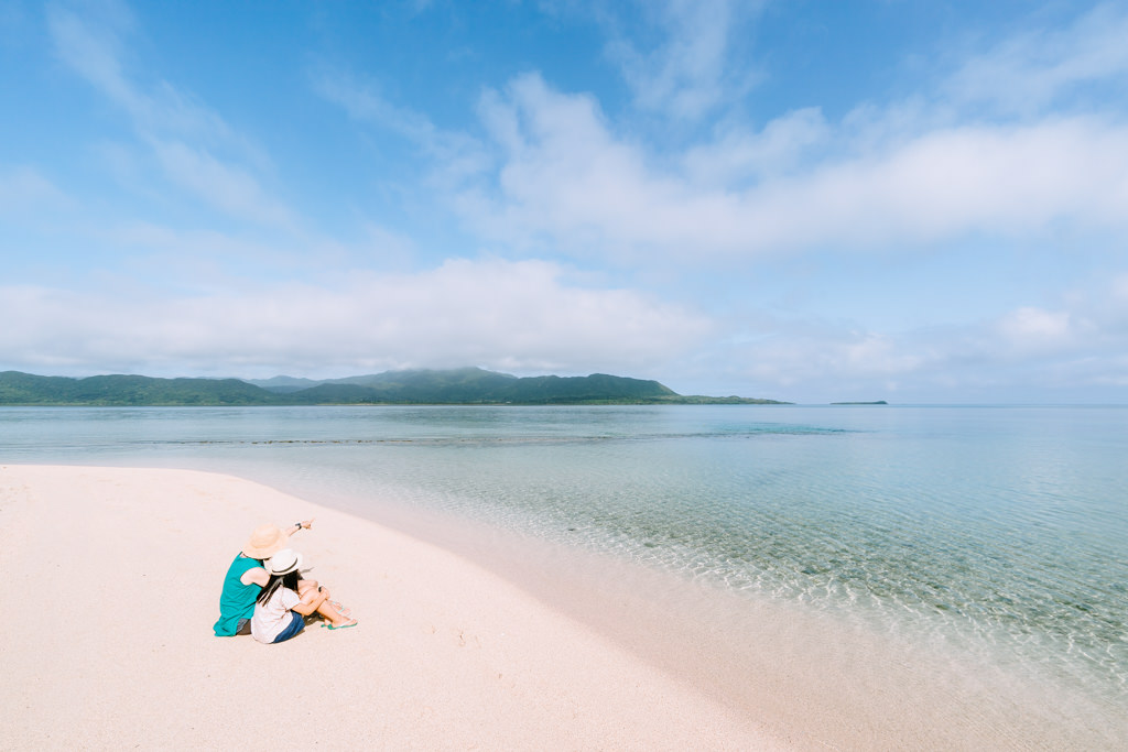 Idyllic tropical beach on Kohama Island of Yaeyama Islands, Okinawa, Japan