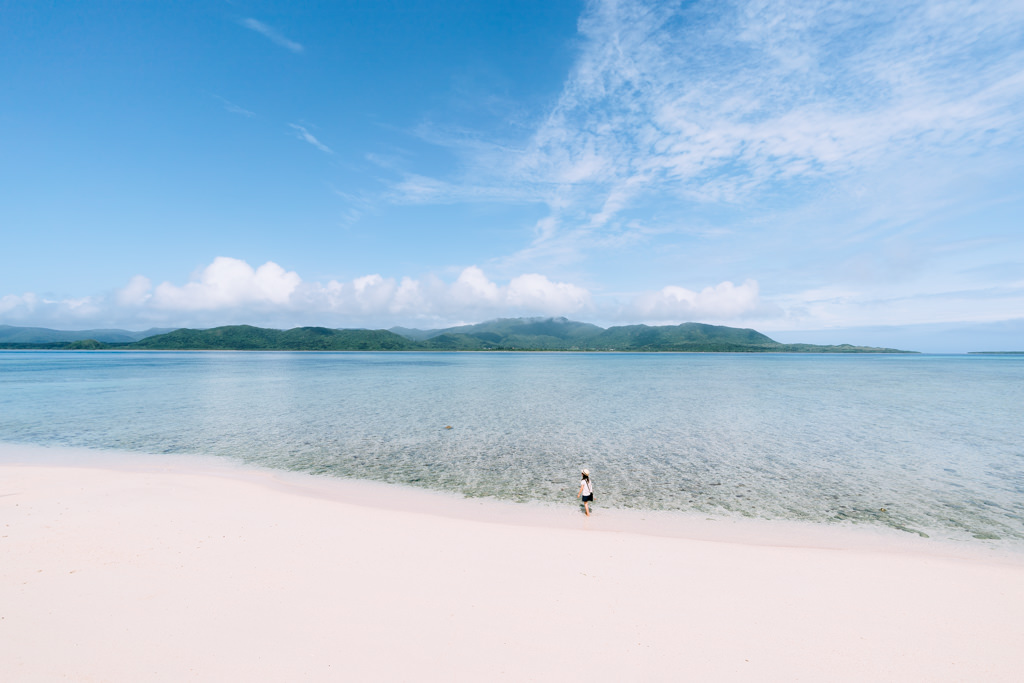 Idyllic tropical beach on Kohama Island of Yaeyama Islands, Okinawa, Japan