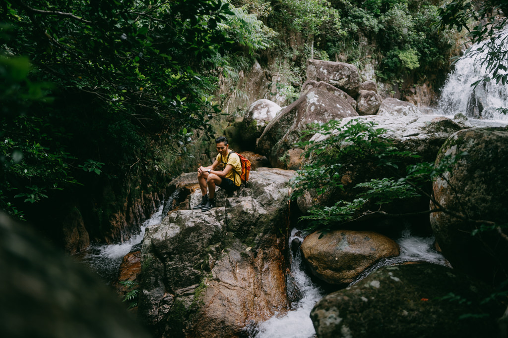 Jungle stream trekking, Ishigaki Island, Japan