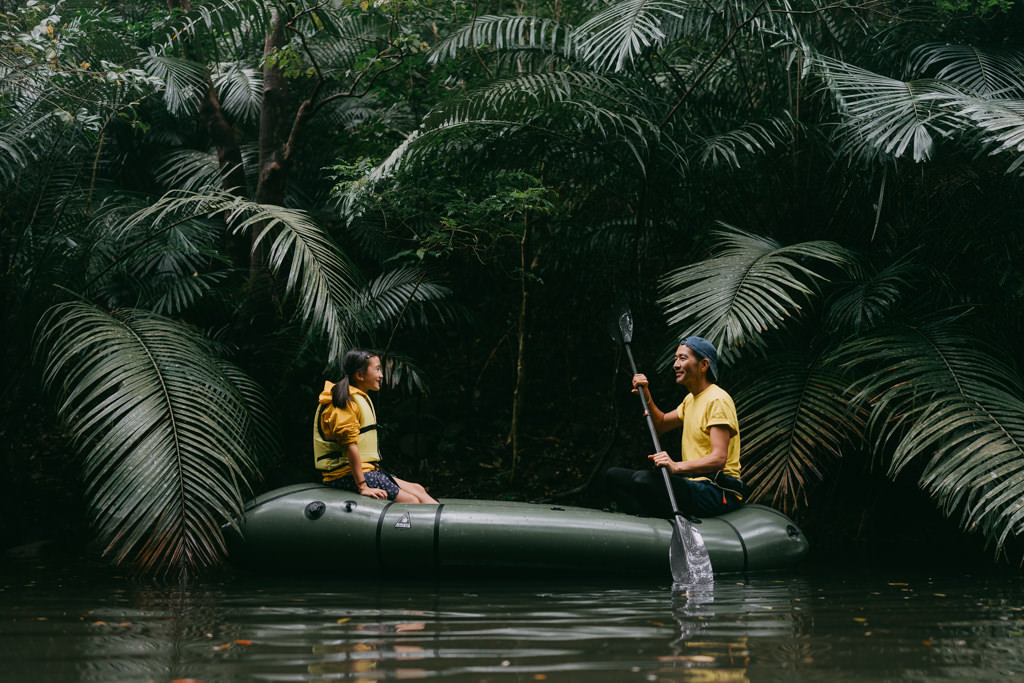 Jungle packrafting, Ishigaki Island, Okinawa, Japan