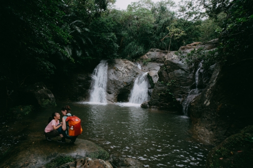 Iriomote waterfall hiking, Okinawa, Japan