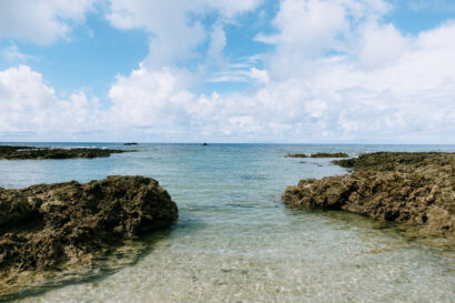 Tokunoshima's best snorkeling spot with many sea turtles, colorful fish, sea snakes in a drop-off right by the beach, Senma Coast