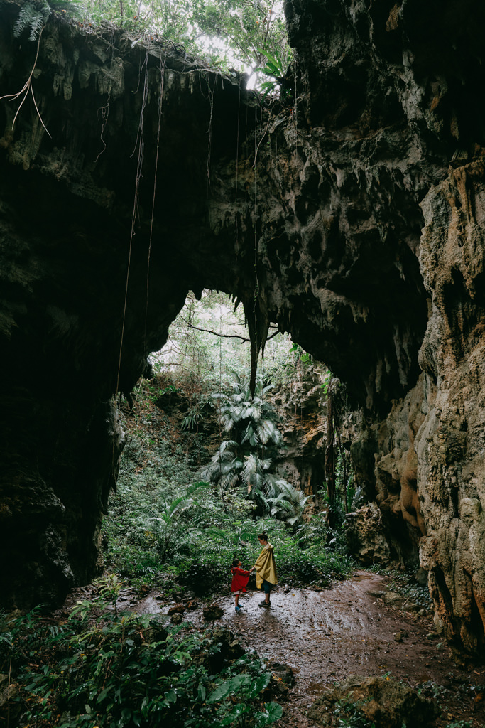 Jungle cave in southern Japan, Kume Island, Okinawa