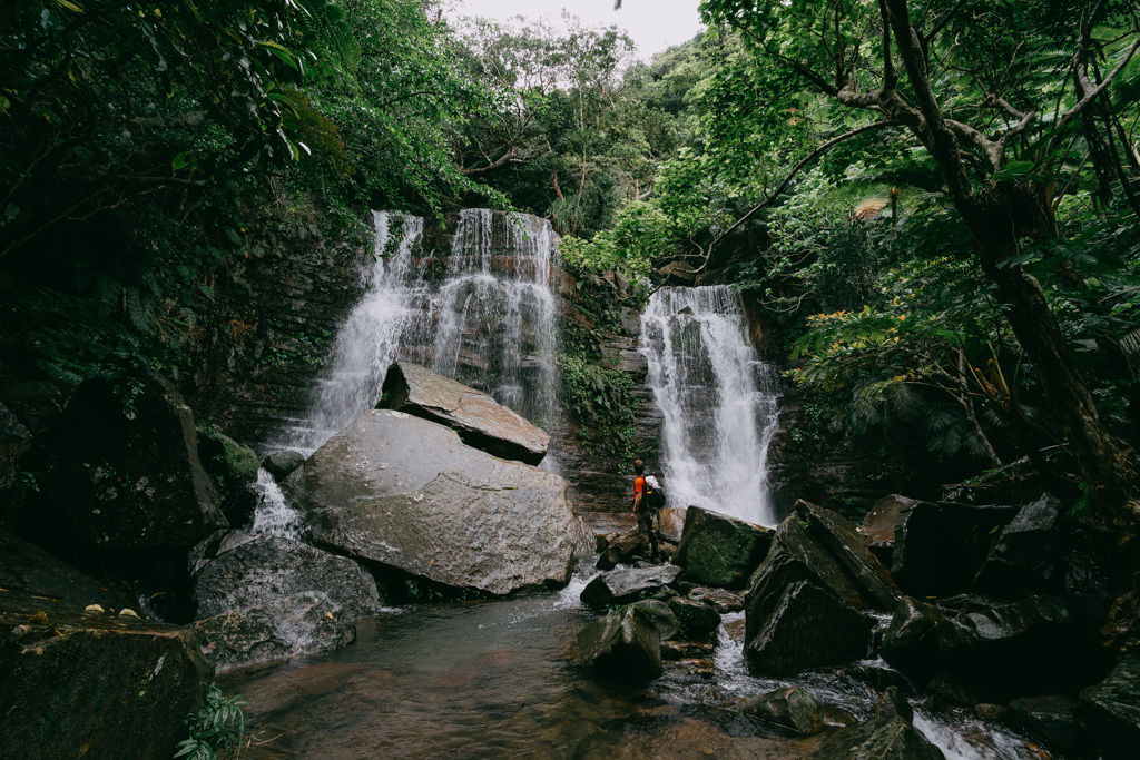 Iriomote jungle waterfall trekking, Japan