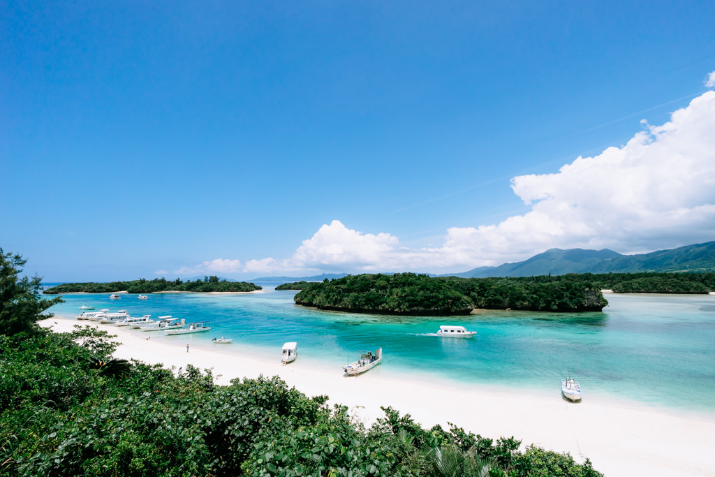 Tropical paradise of Japan, Kabira Bay on Ishigaki Island of Yaeyama Islands, Okinawa