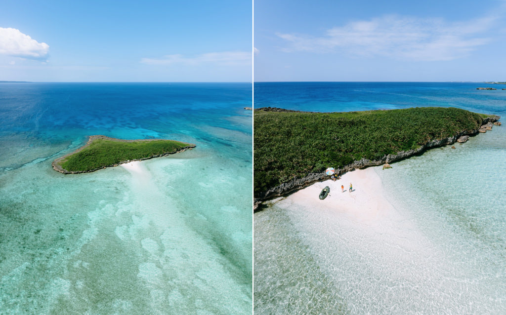 Deserted island beach, Miyako Island, Okinawa, Japan