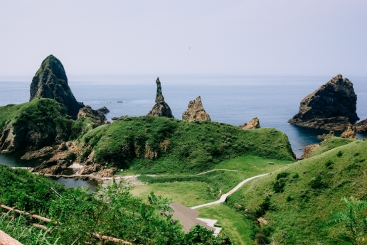 Pointy rocks of Nishinoshima Island of the Oki Islands, Shimane, Japan