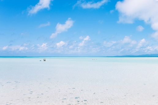 Kondoi beach, Taketomi Island of the Yaeyama Islands, Okinawa, Tropical Japan
