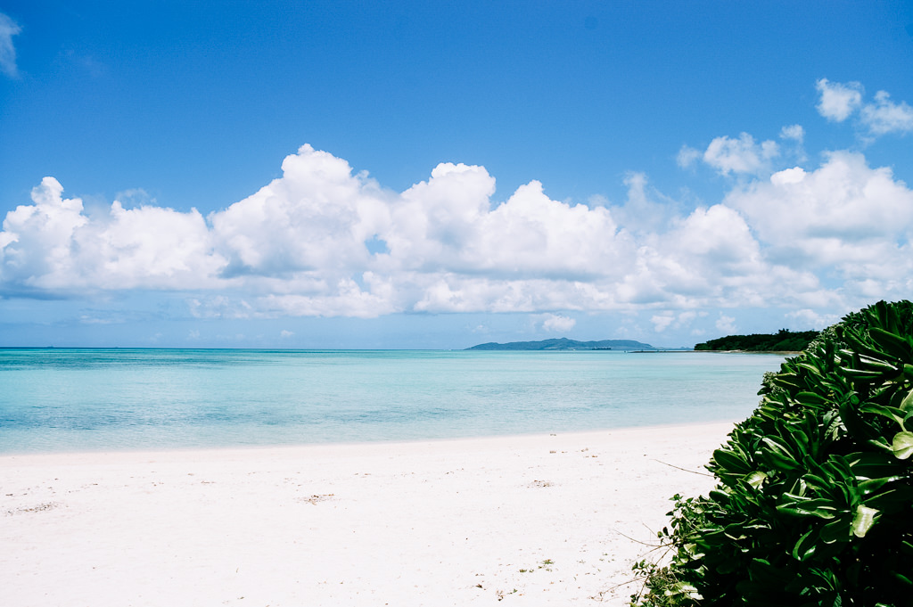 Kondoi beach and clear tropical sea, Taketomi Island, Okinawa, Japan