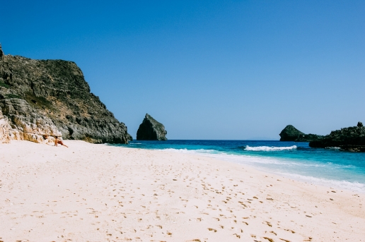 White sand tropical beach of remote Tokyo, Chichijima of the Ogasawara Islands, Japan